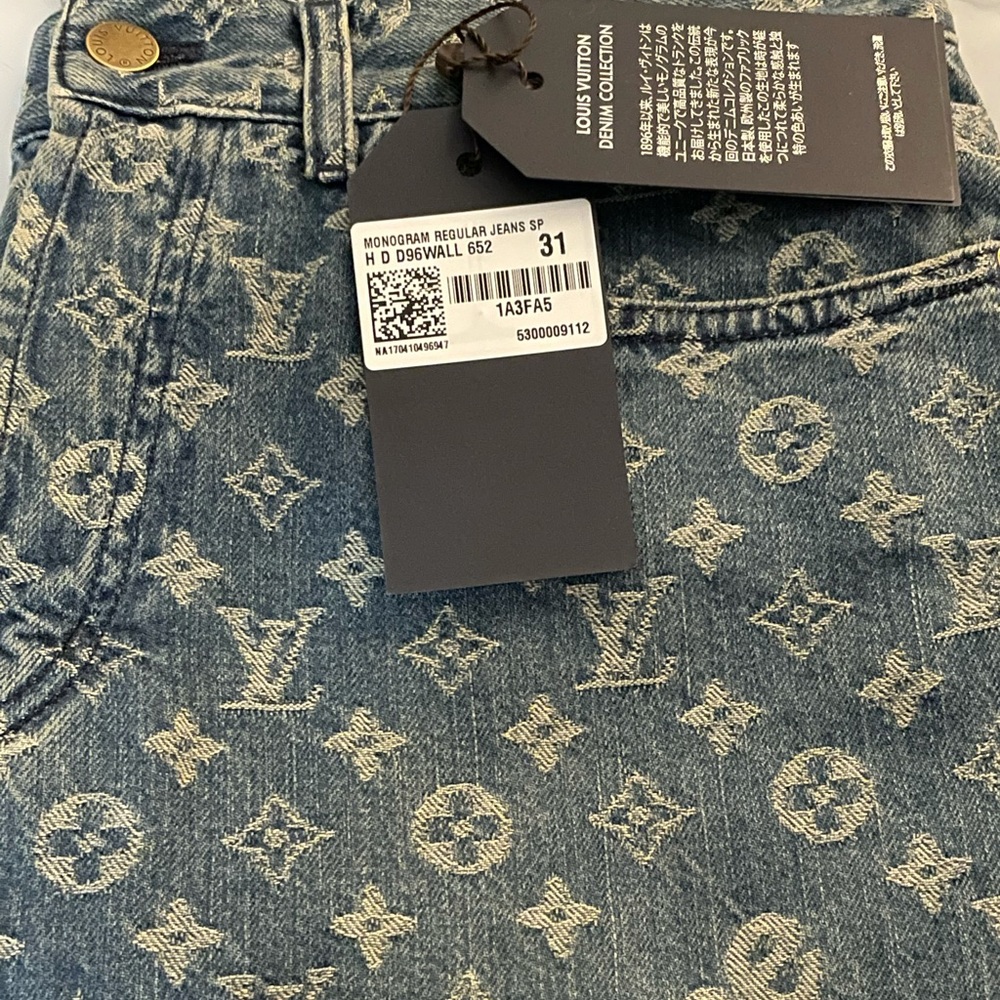 Louis Vuitton Supreme Denim Blue Size 31